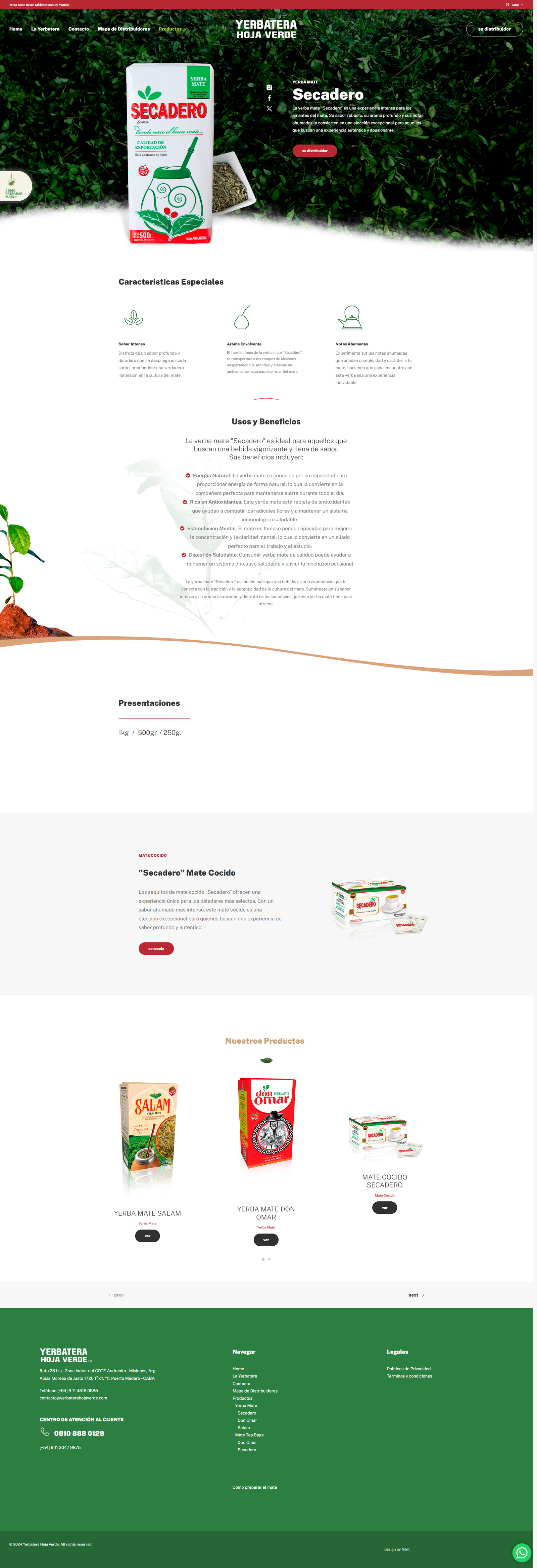 detalle de produto slam diseño web y multimedia