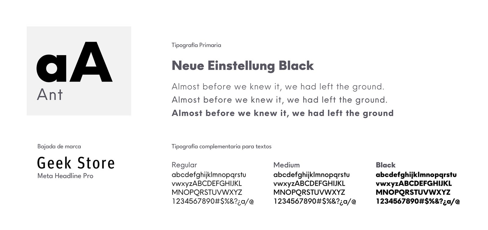 Ant Branding tipografia corporativa